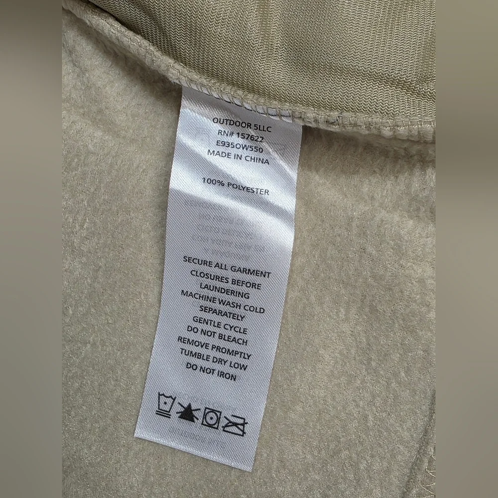 Eddie Bauer Polar Fleece  Quilted Fleece Front Zip Jacket  Size Latge 10-12